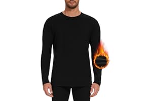 AKKQHH Thermoshirt Herren Thermo Oberteil Longsleeve Langarmshirt Thermounterwäsche Skiunterwäsche Warm Unterwäsche Männer Funktionsunterwäsche Winter