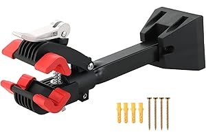 ATPEAM Wall Mounted Bike Repair Stand Foldable Heavy Duty Bicycle Maintenance Rack Workstand Bike Clamp Repair Stand Bike Workstand Hanger Bicycle Maintenance Stand for Variety of Bikes