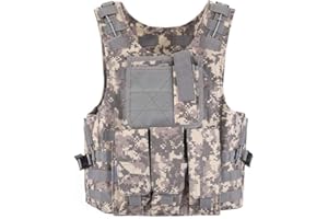 Bon amixyl Gilet Tactique,Militaire Armée Gilet,Molle Airsoft Gilet Pour Police,Chasse À L'extérieur CS Jeu.