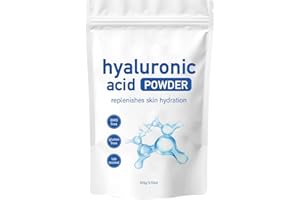 DEJIN Hyaluronic Acid Powder - Pure and Natural Hyaluronic Acid Powder for Face and Skin Care, Water-Soluble and Vegan with Low Molecular Weight, Ideal for DIY Facial Serum and Anti-Aging Treatments.