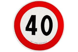 SOCIAL CRAZY NEW ADESIVO CATARIFRAGENTE OMOLOGATO EU - Limite velocità 40 km/h - struttura alveolare a nido d'ape per alta rifrangenza (DIAMETRO 10 CM)