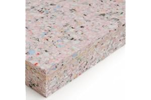 I WANT FABRIC Recon Foam Sheet - Extra Firm Reconstituted Foam High Density High Impact Upholstery Chipped Chip Crumb Padding Camper Van Bench Pad Seat Cushion - 6ft x 2ft - 2" (5cm) Thick - Made in UK