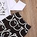 Baby Boys Girls Cotton Jumpsuit Babysuit Romper+Bear Printed Pants+Hat Summer Outfit Set (0-3M, white)