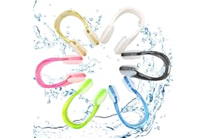 EAVUYIS 6 Pezzi Stringinaso Nuoto,Tappi per Naso,Tappo Naso Piscina, Nuoto Naso Clip per Unisex Adulti Bambini Principianti (6 Colori)