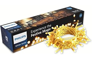 PHILIPS Starlit 12 Meter 72 LEDs String Light for Decoration | Festival LED String Light for Home| Warm White, Pack of 1,Polycarbonate, for Diwali, Ganesh Chaturthi, Christmas