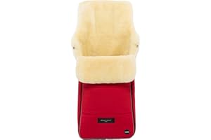 Sacco per passeggino AROSA LUXE in pelle di agnello medicale di WERNER CHRIST BABY – Morbido inserto per buggy o come materassino, Qualità PREMIUM - Colore peperoncino rosso