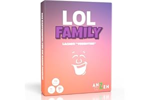 ANZEN LOL FAMILY – Lachen verboten | lustiges Kartenspiel ab 8-10 Jahre-n | Geschenk-e für Mädchen & Jungen | Familienspiel | LOL Spiel | Gesellschaftsspiel-e | Reisespiel | Kinderspiel Geburtstagsgeschenk