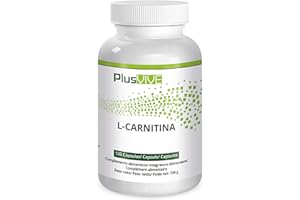 Plusvive - Lot de 120 capsules de L-carnitine à haute efficacité, 1 000 mg