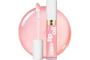 Revlon Super Lustrous Glimmer Lip Oil – Hydrating Lip Gloss Oil with Plant-Based Squalane, Conditioning Shine, Non-Sticky Cushion Feel, Plumping Gloss Finish, Candy Hearts