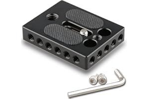 CAMVATE Kamera Käse Grundplatte mit 1/4" & 3/8" Gewinde Loch für DSLR Kamera Cage Rig