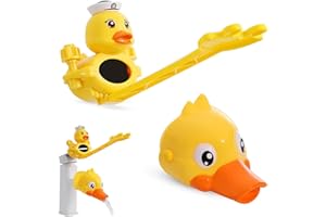 HESUSUSI Prolunga per Rubinetto Bambini 1 Pezzi Estensore per Rubinetto Design a Forma di Anatra Regolabile Più comodo estensori Extender Rubinetto per Bambini per i Più Piccoli per Lavarsi le Mani