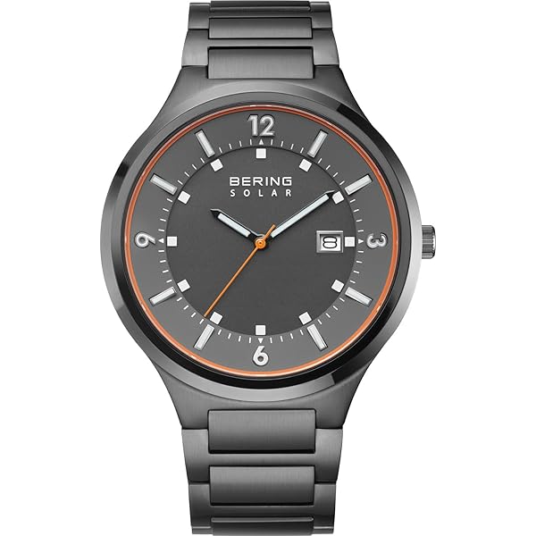 BERING Men's Watch Solar Movement - Titanium Collection with Titanium and Sapphire Glass 14439-717 - 10 ATM