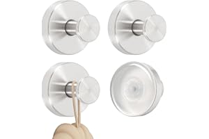 BAFIWU Appendi Accappatoio Bagno, 2 Porta Asciugamani Ventosa, Gancio Accappatoio Doccia, Ganci Ventosa Bagno, Porta Accappatoio Da Bagno, Per Finestre, Gancio Accappatoio Doccia (argenteo*4)