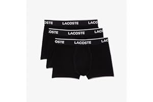 Lacoste Casual Classic 3 Pack Cotton Stretch Trunks Bañadores Ajustados para Hombre Hombre (Pack de 3)