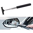TOPSACE Car Side Mirror Squeegee, Retractable Wing Mirror Wiper Cleaner, Portable Vehicle Interior and Accessories for Rainy Foggy Weather
