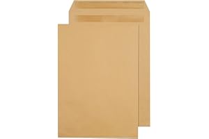 Q-Connect C4 Envelopes Pocket Self Seal 115 gsm Manilla (Pack of 250) 3461