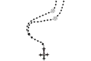 Hanary Gothic Cross Y Necklace, Goth Jewelry Gift for Women, Christmas New Year Gift