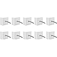 BOXNUBE Combo Set - RJ45 CAT6E LAN I/O Network Keystone Jack + Gang Box + Face Plate - 10 Sets