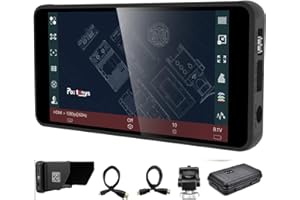 Portkeys PT5 II Monitor, 5 Inch Professional DSLR On Camera Monitor Full-Screen Touch Control 3D Lut 1920x1080 4k HDMI Type-C Input Output with Sunshade .(Upgraded version)