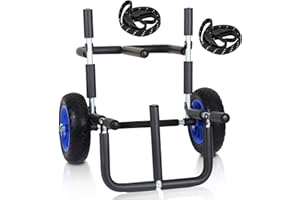 Izrielar Carro de transporte para tabla de SUP Stand Up Paddle Board, plegable Transporte Kayak Carro de aluminio para canoa Carro de barco SUP SUP Transporte Carro Kayak