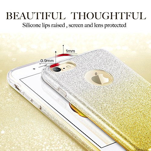 Funda iPhone 7  ESR C  rcasa Resistente Llamativa  Protecci  n a la Pantalla  Logo Protegido  Apple iPhone 7 -Oro Gradual