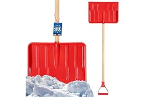 KOTARBAU® Schneeschaufel Kinder-Schneeschaufel Kinder Schneeschieber Kinderschaufel Holz Stiel mit Gesamtlänge 84 cm