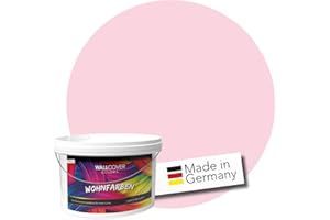 WALLCOVER Couleurs Peinture Murale Pastel Rose Pastel 2,5L pour l'intérieur Peinture Intérieure Rose Bonbon Mat Peinture Murale Intérieure Professionnelle de Qualité Supérieure