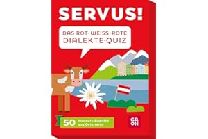 Servus! Das rot-weiß-rote Dialekte-Quiz: 50 Mundart-Begriffe aus Österreich. Originelles Geschenk für Österreich-Fans