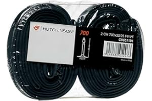 HUTCHINSON - Inner Tube - City/Trekking - Standard - Puncture Resistance and Protection - Schrader Valve - Thickness 0.9 mm - Set of 2