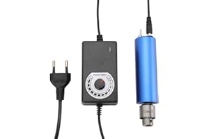 SUDEG Mreryyse Elektro-Mini-Bohrstift,DIY Handbohrer Elektrisch, Mini Bohrmaschine mit EU Netzteil für Schmuck Jewellery Making,13000 U/min,Futterspannbereich: 0,3-4 mm