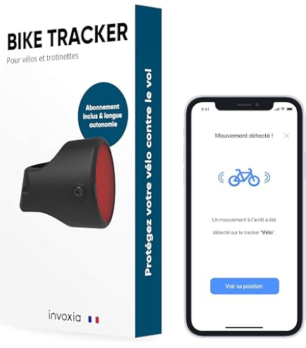 Antivol Vélo ABUS BORDO One 6500A - Intelligent Avec Alarme - Ouverture Smartphone/Clé - Niveau Sécurité 15