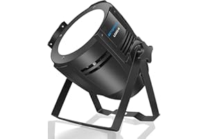 BETOPPER Foco PAR LED DMX 200W COB - Luz Escenario DJ, Blanco Ajustable Cálido/Frío, Efectos Auto/Flash | Para Discotecas, Bodas, Teatro y Eventos LC002