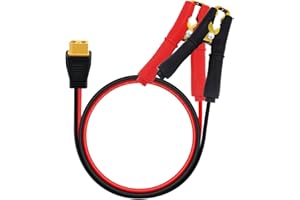 YINGAYOU XT60 auf Krokodilklemme 14AWG 20A XT60 auf Batterie Krokodilklemmenkabel 12V 24V Kabel Können Ihr Gerät über Solarzellen Aufladen (1 m)