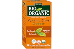 ‎INDUS VALLEY Indus Valley Bio Organic Henna Hair Color (Copper) – 100% Pure & Natural, Herbal Hair Dye, Chemical-Free, Nourishing & Shine-Enhancing, For Soft, Healthy Hair – 100g