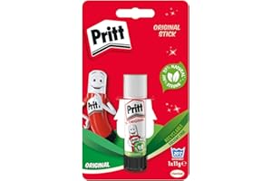 Pritt Glue Stick, Safe & Child-Friendly Craft Glue for Arts & Crafts Activities, white, 1x11g Pritt Stick, Packaging may vary