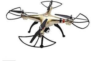 Syma Nouveau Produit X8HC FPV avec 0.3MP 2.4G 4CH 6 Axe RC Quadcopter RTF (X8c Gold).