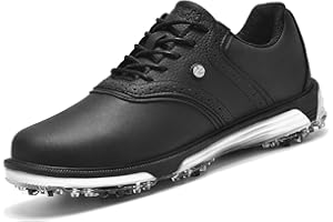 ULTIANT Golf Shoes Mens Waterproof Spikeless Classic Professional Stability for Golf Training