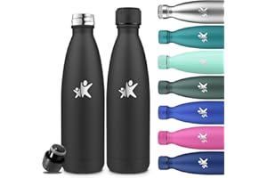 Grsta Botella Agua Acero Inoxidable- 750ml- Botella Termica, A Prueba de Fugas, Fácil de Limpiar, Cantimplora Gym, Mantiene 24H Frio/12H Calor, Cantimplora para la Escuela, Oficina, Cámping,Viajar