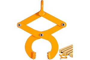 Frantools Extracteur de palette 3T Extracteur de palette Einzelne Scheren-Palettenabzieher-Klemme mit 3 Tonnen/6614 Lb Kapazität gelber massiver Stahl-Palettenabzieher geeignet zum Heben von Gewichten