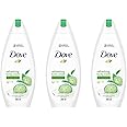 Dove Refreshing Body Wash, With Refreshing Cucumber And Green Tea Scent, For All Skin Type, Smoother Skin, 250 ml (Pack of 3)