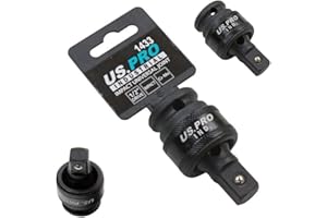 US Pro Industrial 1/2" Drive Impact Universal Joint UJ Wobble Angle Extension Swivel