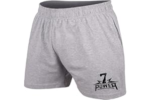 7Power Mens 5" Running Workout Shorts with Pockets for Bodybuilding and Fitness