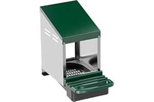 Fudajo Ponedero Individual con Bandeja de Recogida 27 x 52 x 48 cm Caja de Puesta para gallina, Nido para Aves con Orificios de ventilación para circulación del Aire Apto para Montaje en la Pared