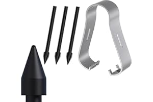 SUEEWE [3 Unités] Original Pointes de Remplacement pour S Pen Samsung Galaxy S24 Ultra/S23 Ultra/S22 Ultra/Book3 360 13"/Book3&4 Pro 360 16"/Book4 360 15,6", Embouts de Stylo Remplacement + Outil, Noir