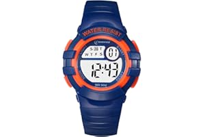 SOCICO Digital Kids Watches for Girls Boys,7 Colors Waterproof Children Watches Outdoor Sports Multi-Functional Wristwatches with Alarm Stopwatch Week Watch for Teenagers