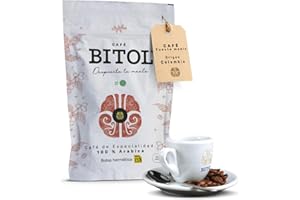 CAFÉ BITOL Café de Especialidad en Grano 1kg Natural 100% Arábica De Origen Único Colombia Huila Supremo Gourmet Tueste Medio Intensidad Suave Notas Chocolate Caramelo Cuerpo Equilibrado Bolsa Hermetica