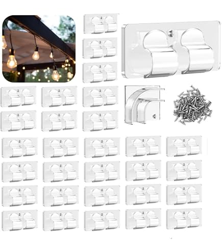 Produktbild von 25 Stück Kabelhalter Selbstklebend, Wasserdichte Kabelclips