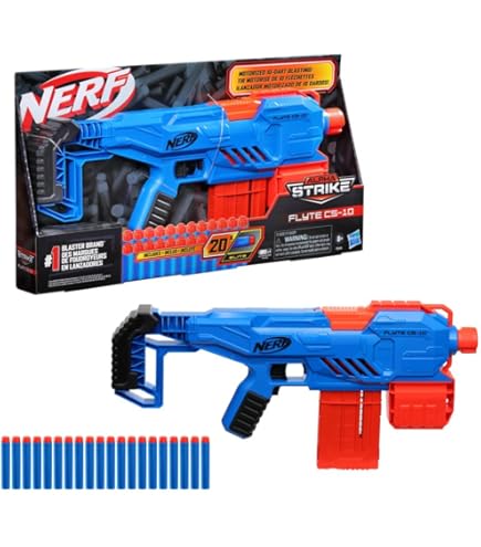 NERF LMTD League of Legends Jinx Fishbones Blaster, 18 Dart Drum