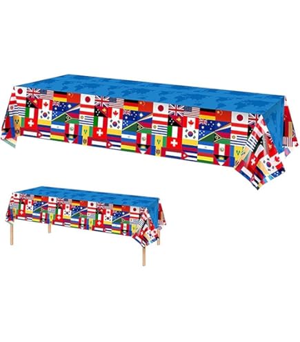 BkeeCten Lot De 3 Nappes Décoratives Rectangulaires En Plastique Jetables Et Imperméables Pour Pique-nique, Camping, Fête