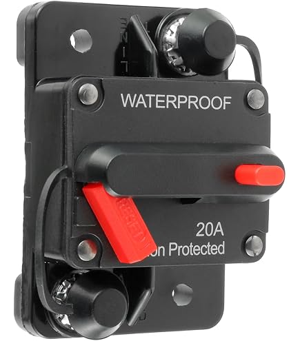 Interruttore Magnetotermico 150 A Ripristinabile, Impermeabile, 12-48V DC, Per Auto, Camper, Barca, Con Pulsante Manuale